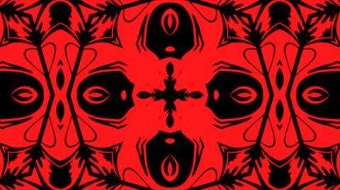 Abstract red geometric seamless pattern background. Abstract Stripes Kaleidos Stockillustratie