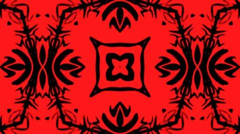 Abstract red geometric seamless pattern background. Abstract Stripes Kaleidos Stockillustratie