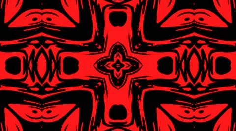 Abstract red geometric seamless pattern background. Abstract Stripes Kaleidos Stockillustratie