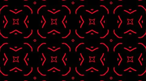 Abstract red geometric seamless pattern background. Psychedelic Colorful VJ b 스톡 일러스트