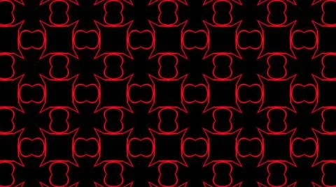 Abstract red geometric seamless pattern background. Psychedelic Colorful VJ b 스톡 일러스트