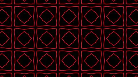 Abstract red geometric seamless pattern background. Psychedelic Colorful VJ b Stock Illustration