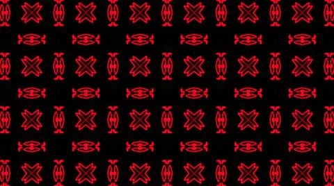 Abstract red geometric seamless pattern background. Psychedelic Colorful VJ b 스톡 일러스트