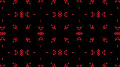 Abstract red geometric seamless pattern background. Psychedelic Colorful VJ b Stock Illustration