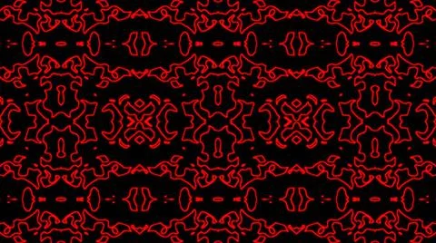 Abstract red geometric seamless pattern background. Psychedelic Colorful VJ b Stock Illustration