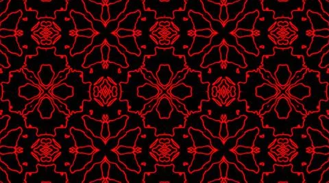 Abstract red geometric seamless pattern background. Psychedelic Colorful VJ b 스톡 일러스트