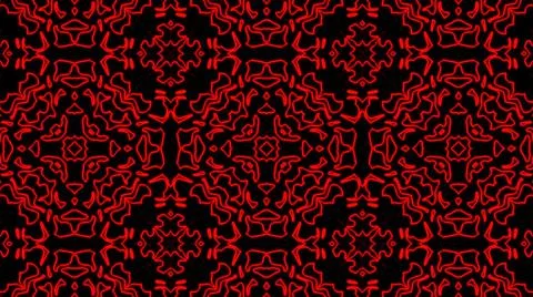 Abstract red geometric seamless pattern background. Psychedelic Colorful VJ b Stock Illustration