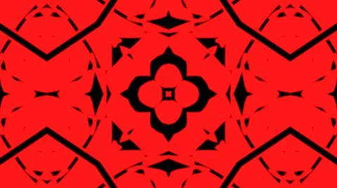 Abstract red geometric seamless pattern background. Psychedelic Colorful VJ b 스톡 일러스트