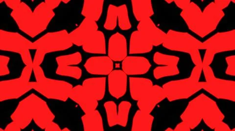 Abstract red geometric seamless pattern background. Psychedelic Colorful VJ b Stock Illustration