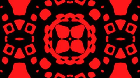 Abstract red geometric seamless pattern background. Psychedelic Colorful VJ b 스톡 일러스트
