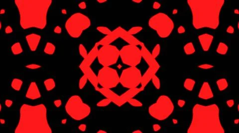 Abstract red geometric seamless pattern background. Psychedelic Colorful VJ b Stock Illustration