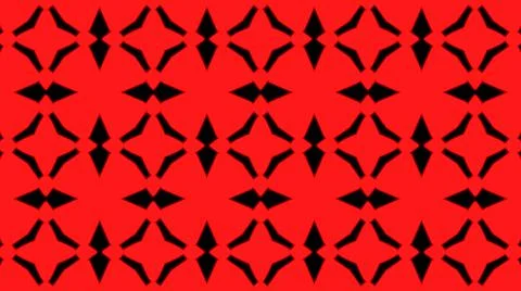 Abstract red geometric seamless pattern background. Psychedelic Colorful VJ b Illustrazione stock