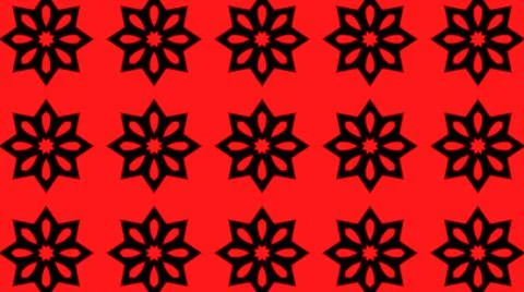 Abstract red geometric seamless pattern background. Psychedelic Colorful VJ b Stock Illustration