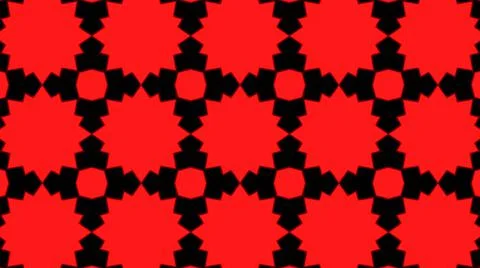 Abstract red geometric seamless pattern background. Psychedelic Colorful VJ b Stock Illustration