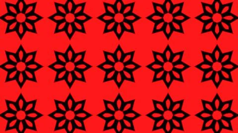 Abstract red geometric seamless pattern background. Psychedelic Colorful VJ b Stock Illustration