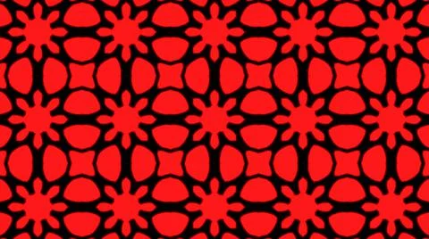 Abstract red geometric seamless pattern background. Psychedelic Colorful VJ b Stock Illustration