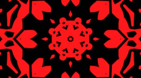 Abstract red geometric seamless pattern background. Psychedelic Colorful VJ b Illustrazione stock