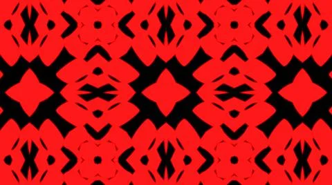 Abstract red geometric seamless pattern background. Psychedelic Colorful VJ b Illustrazione stock