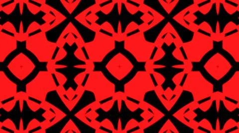 Abstract red geometric seamless pattern background. Psychedelic Colorful VJ b 스톡 일러스트