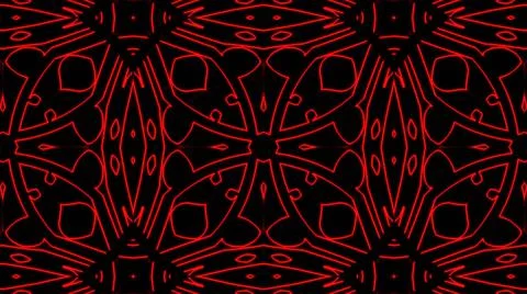 Abstract red geometric seamless pattern background. Psychedelic Colorful VJ b Stock Illustration