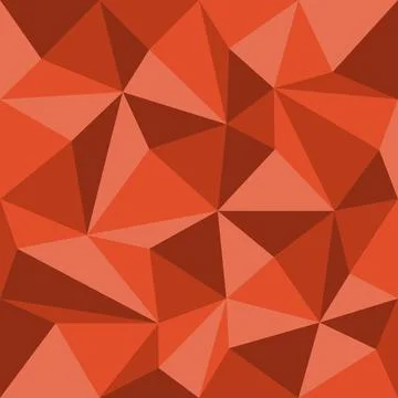 Abstract red geometric seamless pattern with triangles, vector Stock Illustration