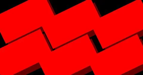Abstract red geometric shape on black background for art banner concept Stock Illustration