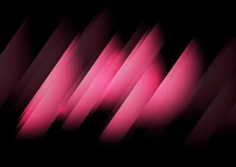 Abstract red geometric shape on black background Stock Photos