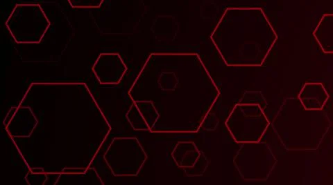 Abstract red geometric structure background. Hexagons texture Stock Illustration