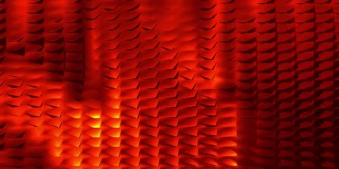 Abstract Red Geometric  Surface heat Glow Animation Loop Vidéo 333072302