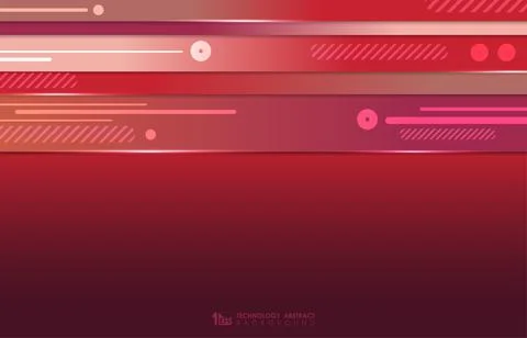 Abstract red geometric template style artwork. Stock-Illustration