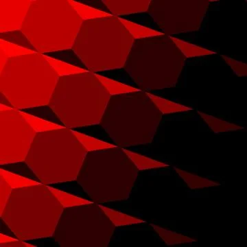 Abstract Red Geometric Texture. Dark Shadow. Technology Background Pattern. Stock Illustration