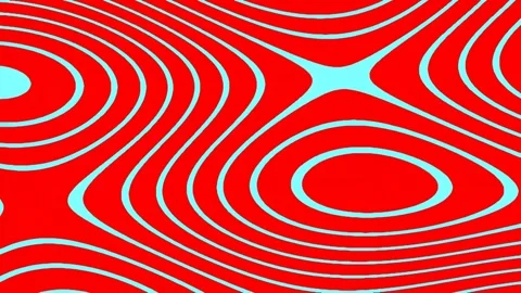 Abstract red geometric wave pattern background lines loop, cinematic modern.. Stock Footage 341057038