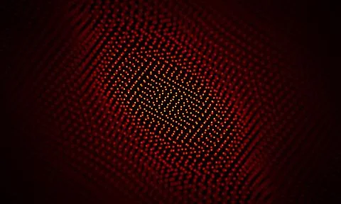 Abstract Red Geometrical Background . Connection structure. Science background Stock Illustration