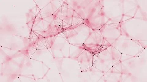 Abstract red geometrical background with lines and dots Stock Footage 62841660