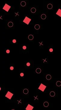 Abstract Red Geometry Over Dark Vertical Surface Ilustración de archivo