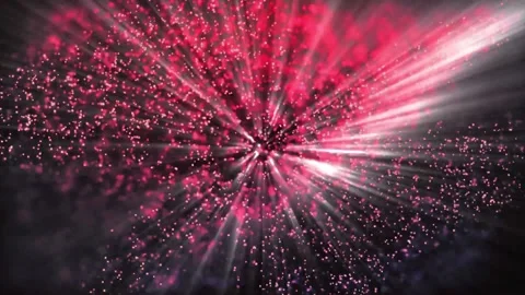 Abstract Red Glittry Particles Romantic Background Loop Stock Footage 201827445