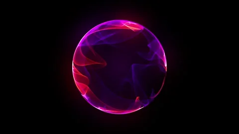 Abstract red globe orb. Red and violet particles sphere. Energy orb motion .. 스톡 동영상 297713305