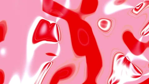 Abstract red glossy liquid animation. Fluid reddish plastic gradients video Stock-Footage 119015603