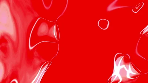 Abstract red glossy liquid animation. Fluid reddish plastic gradients video Stock Footage 119015635