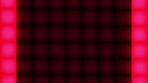 Abstract Red Glowing Bars Sliding on Grid, Neon Motion Graphics Background Stock Footage 329203161