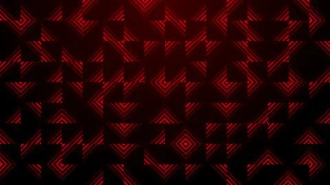 Abstract Red Glowing Diagonal Triangle Grid With Striped Lines Stock Illustration