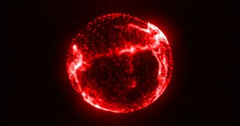 Abstract red glowing digital high-tech liquid futuristic energy blood plasm.. 스톡 일러스트