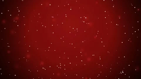 Abstract Red Glowing Particles Floating in Dark Space with Soft Bokeh Light Stock Footage 345429328