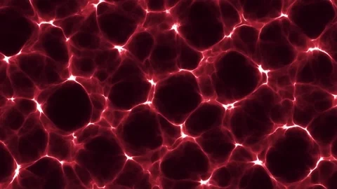 Abstract red glowing plasma fluid dynamic motion seamless loop background Stock Footage 341324142
