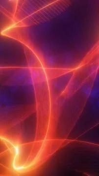 Abstract red glowing plasma waves flowing in dynamic futuristic motion Stock Illustration