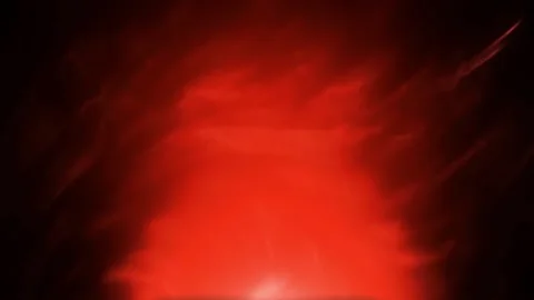 Abstract Red Glowing Smoke, Dark Background, Fiery Haze Video stock 299252129