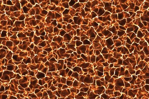 Abstract red, gold e warm digital shiny texture wave material movement backgr Stock Illustration