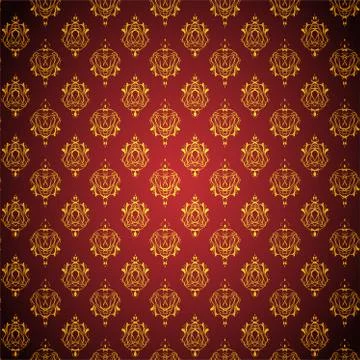 Abstract red - golden background Stock Illustration