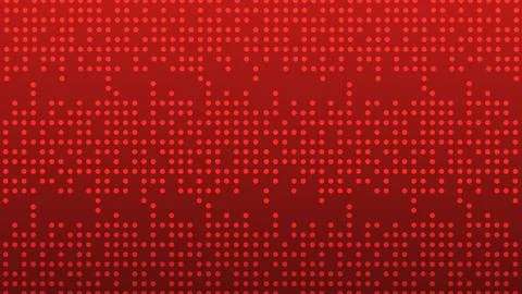 Abstract Red Gradient Background With Circular Dot Pattern Illustrazione stock