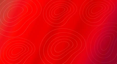Abstract Red Gradient Background with Organic Topographic Line Patterns Stock Illustration